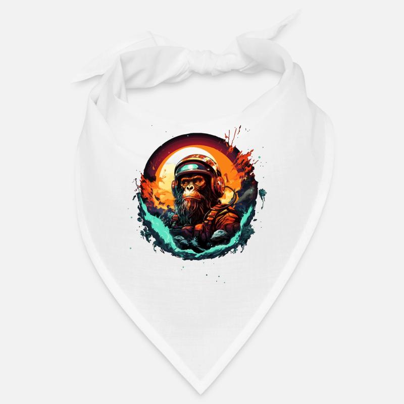 Space Apes Graphics Design - Cool Ape Astronaut Bandana