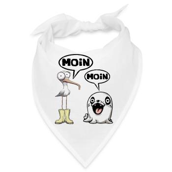 moin moin - Bandana - Weiß - Vorne