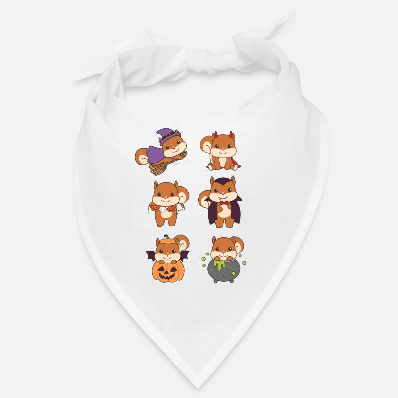 Squirrel Halloween Devil Pumpkin Vampire Bandana