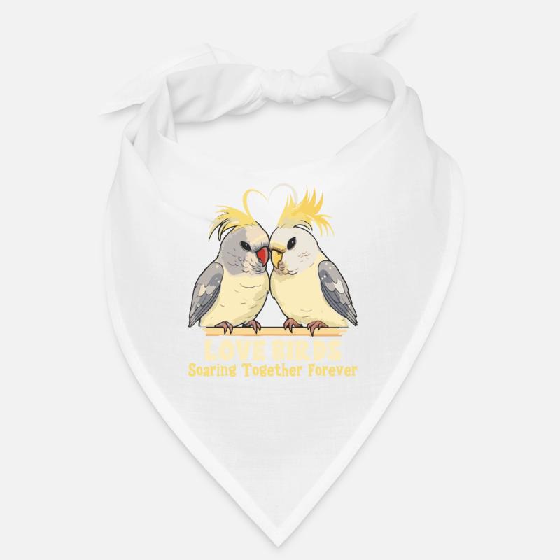 Valentinstag Turteltauben Vogelmotiv Romantisch Bandana
