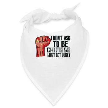 Chinesischer Stolz Chinesische Flagge Gewachsen - Bandana - Weiß - Vorne
