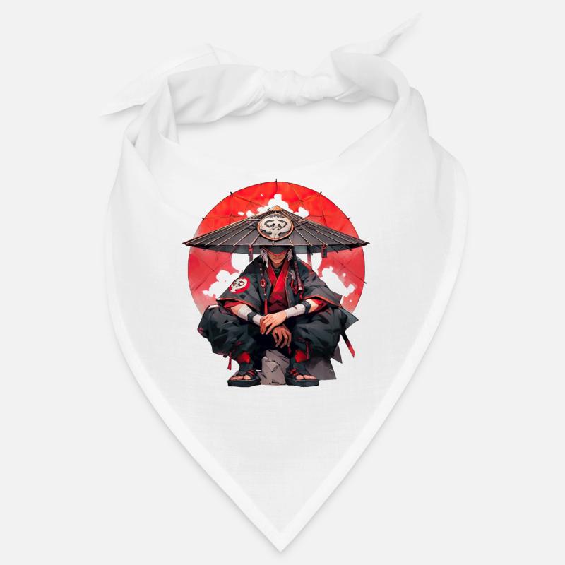 Asia 80s Japanese Retro Samurai Samurai Bandana