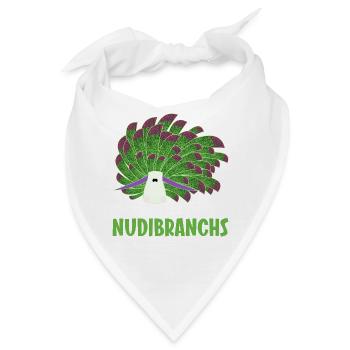 Nudibranch Nacktkiemer Nacktschnecken - Bandana - Weiß - Vorne