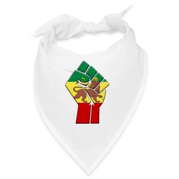 Rastafari-Flagge - Bandana - Weiß - Vorne
