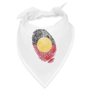 Fingerabdrücke der australischen Ureinwohner - Bandana - Weiß - Vorne