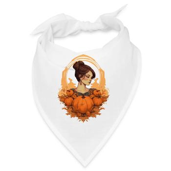 Feminines Herbst Thanksgiving Design für Frauen - Bandana - Weiß - Vorne