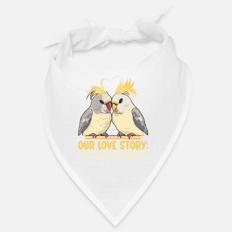 Valentinstag Turteltauben Vogelmotiv Romantisch Bandana