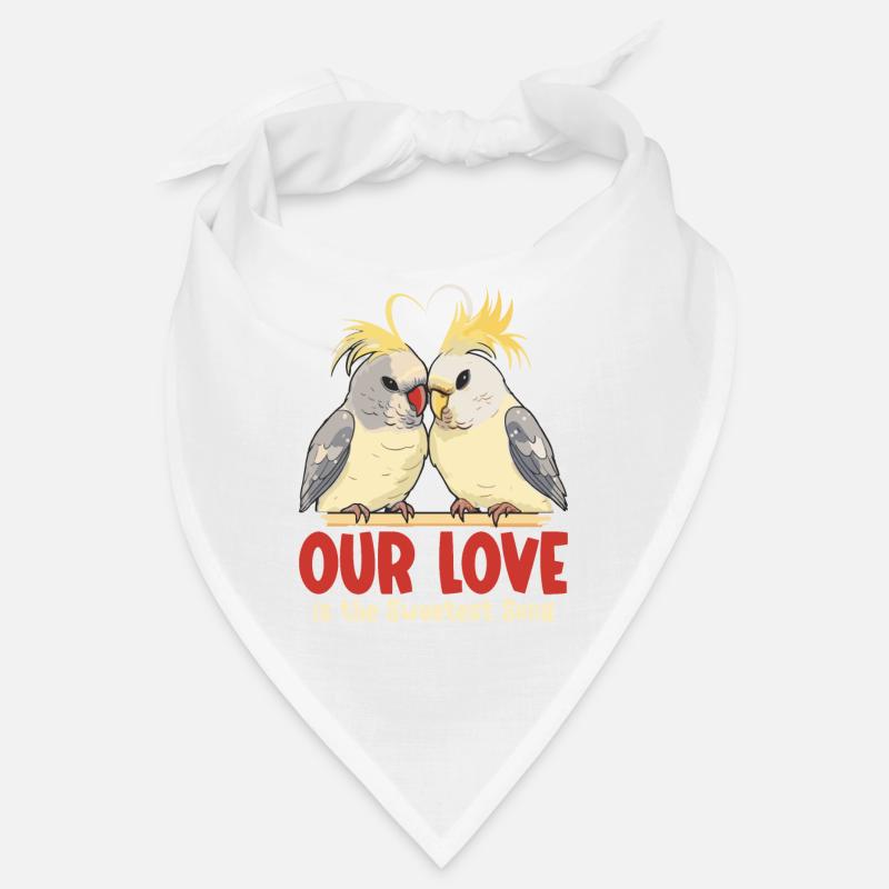 Valentinstag Turteltauben Vogelmotiv Romantisch Bandana