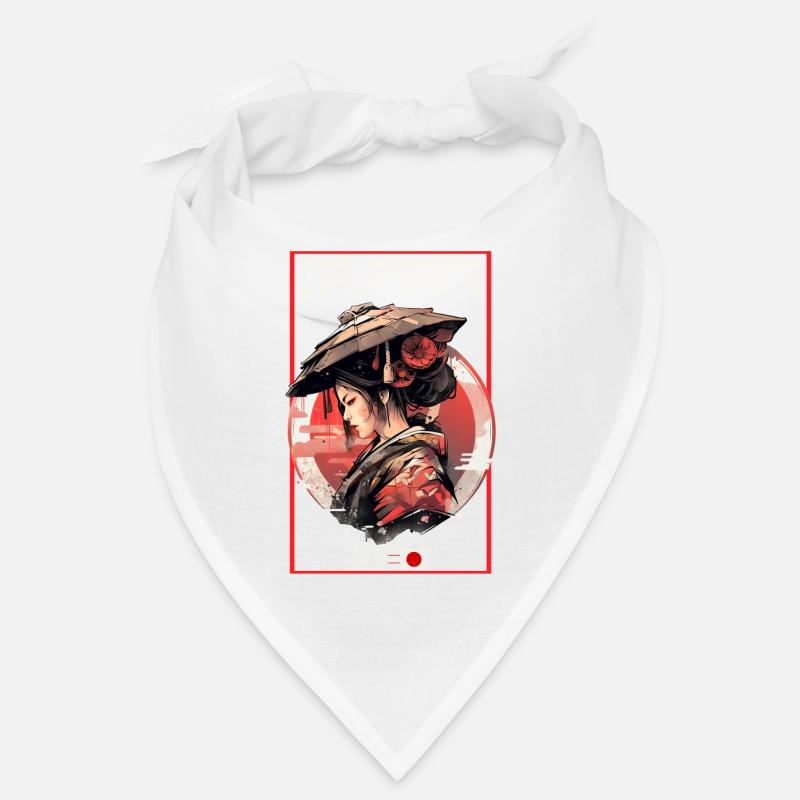 Asia 80s Japanese Retro Samurai Samurai Bandana