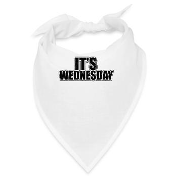Grunge Wednesday Schwarzer wöchentlicher Streich Lustige Grafiken - Bandana - Weiß - Vorne