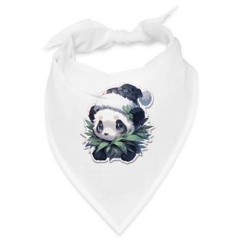 Panda Weihnachten Panda Pandas Panda Weihnachten - Bandana - Weiß - Vorne