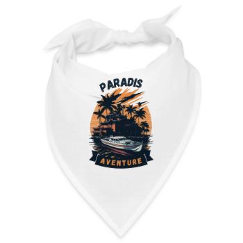 Abenteuer im Paradies - Bandana - Weiß - Vorne