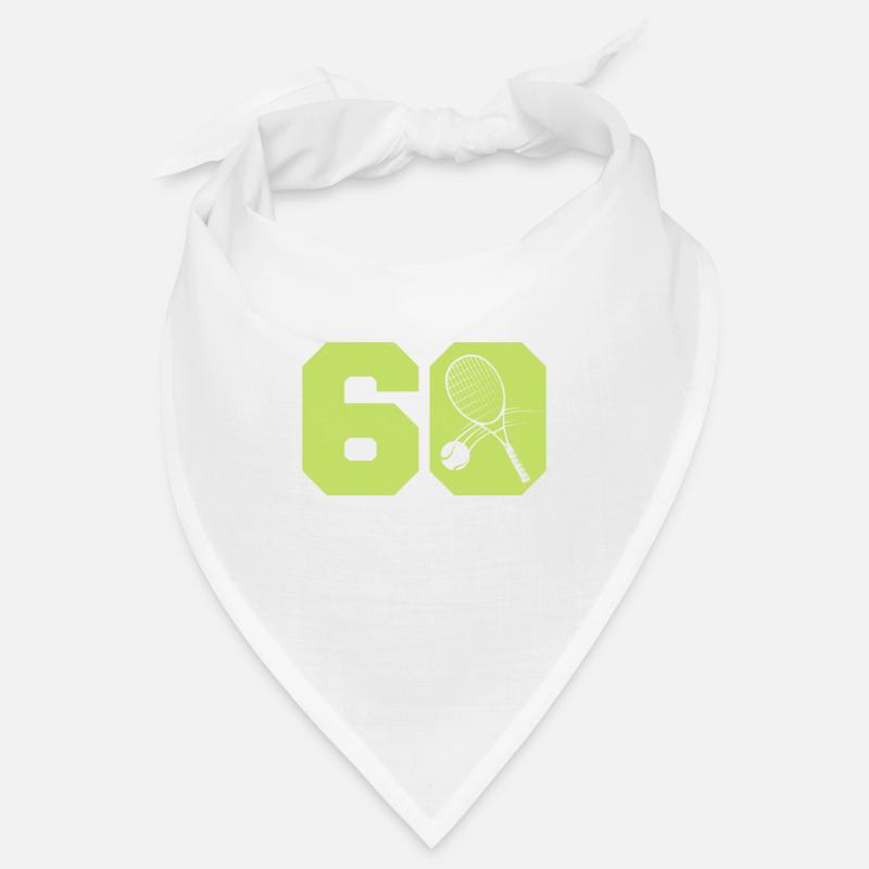 Ich bin nicht 60 Ich bin 30:30 Tennis Schläger - Bandana - Weiß