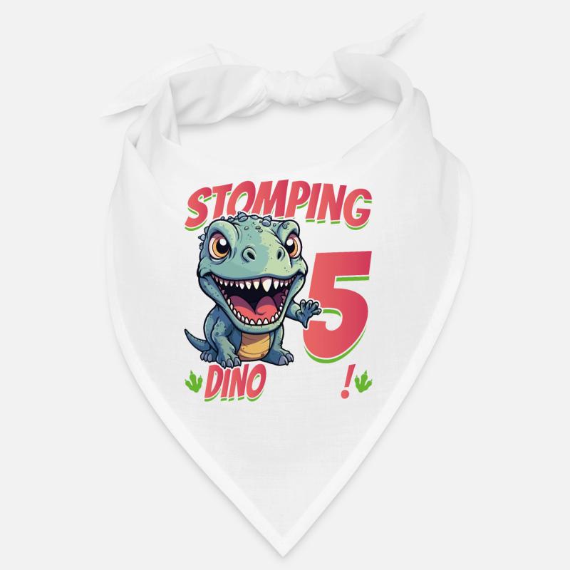 T-Rex Turning 5: Stomping into 5th Dino Style Bday Bandana