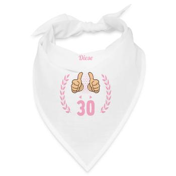 Diese Traumfrau ist 30 Jahre 30 Geburtstag - Bandana - Weiß - Vorne