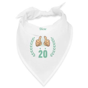 Diese Traumfrau ist 20 Jahre 20 Geburtstag - Bandana - Weiß - Vorne