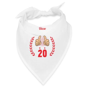 Diese Traumfrau ist 20 Jahre 20 Geburtstag - Bandana - Weiß - Vorne