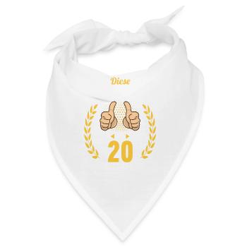 Diese Traumfrau ist 20 Jahre 20 Geburtstag - Bandana - Weiß - Vorne