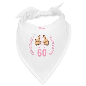 Diese Traumfrau ist 60 Jahre 60 Geburtstag - Bandana - Weiß - Vorne