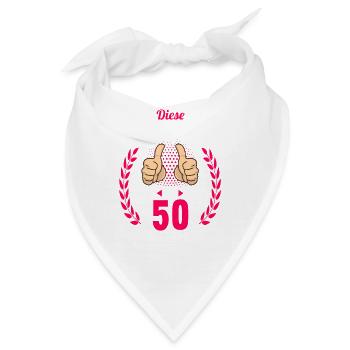 Diese Traumfrau ist 50 Jahre 50 Geburtstag - Bandana - Weiß - Vorne