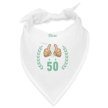 Diese Traumfrau ist 50 Jahre 50 Geburtstag - Bandana - Weiß - Vorne