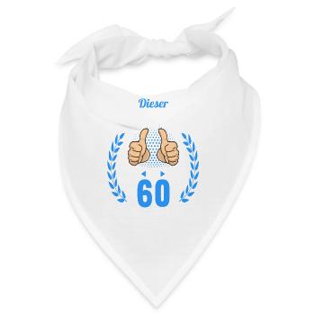 Dieser Traummann ist 60 Jahre 60 Geburtstag - Bandana - Weiß - Vorne