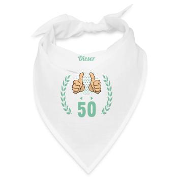 Dieser Traummann ist 50 Jahre 50 Geburtstag - Bandana - Weiß - Vorne