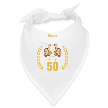 Dieser Traummann ist 50 Jahre 50 Geburtstag - Bandana - Weiß - Vorne