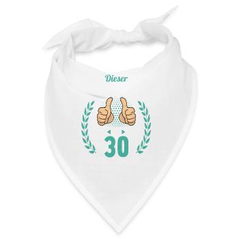 Dieser Traummann ist 30 Jahre 30 Geburtstag - Bandana - Weiß - Vorne