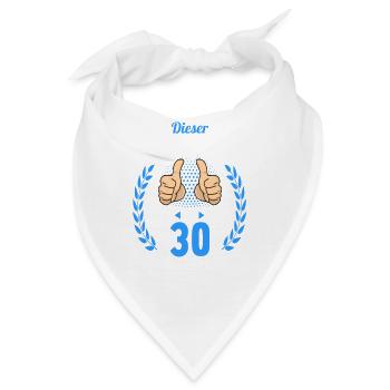 Dieser Traummann ist 30 Jahre 30 Geburtstag - Bandana - Weiß - Vorne
