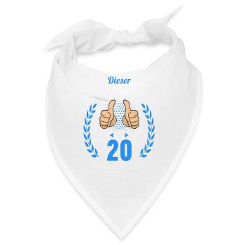 Dieser Traummann ist 20 Jahre 20 Geburtstag - Bandana - Weiß - Vorne