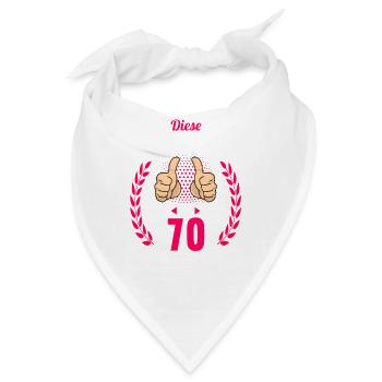 Diese Traumfrau ist 70 Jahre 70 Geburtstag - Bandana - Weiß - Vorne