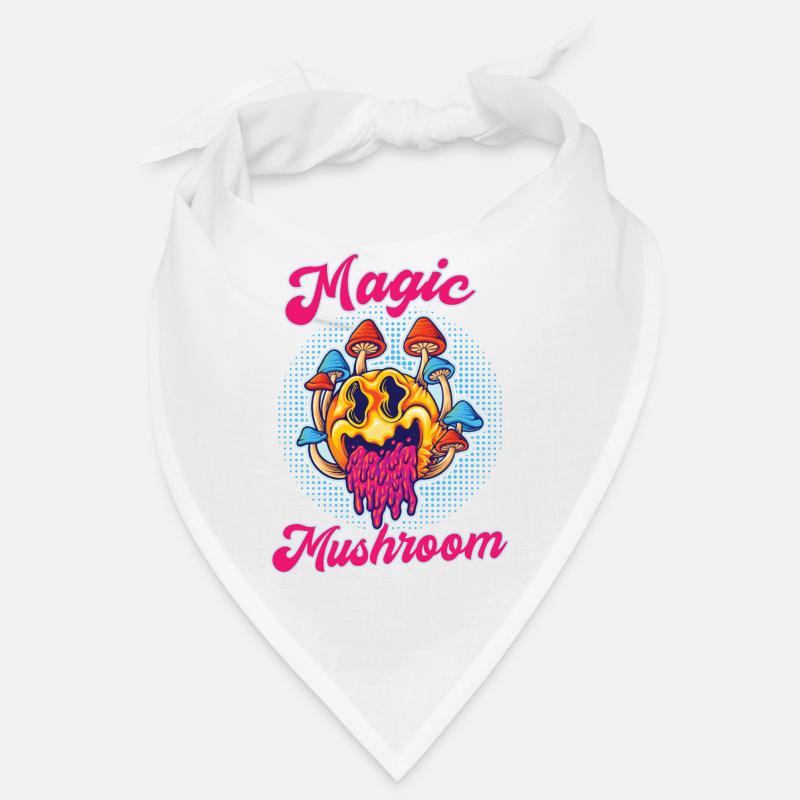 Magic Mushroom Psychedelic Art Bandana