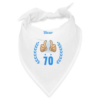 Dieser Traummann ist 70 Jahre 70 Geburtstag - Bandana - Weiß - Vorne