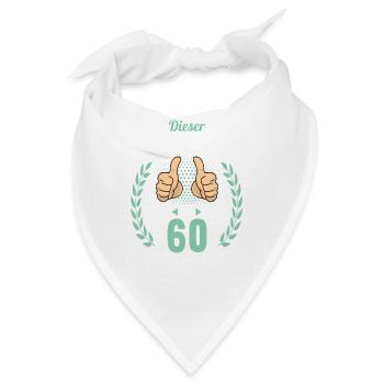 Dieser Traummann ist 60 Jahre 60 Geburtstag - Bandana - Weiß - Vorne