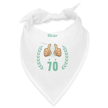 Dieser Traummann ist 70 Jahre 70 Geburtstag - Bandana - Weiß - Vorne