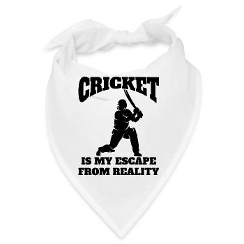 Kricket Kricketteam Cricket Kricketmannschaft - Bandana - Weiß - Vorne