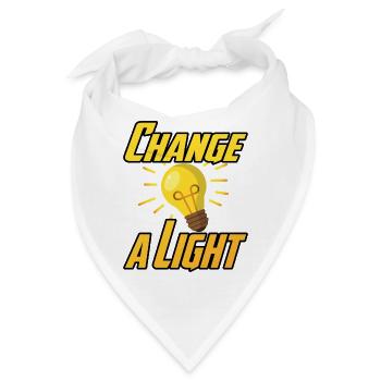 Change a Light - Bandana - Weiß - Vorne