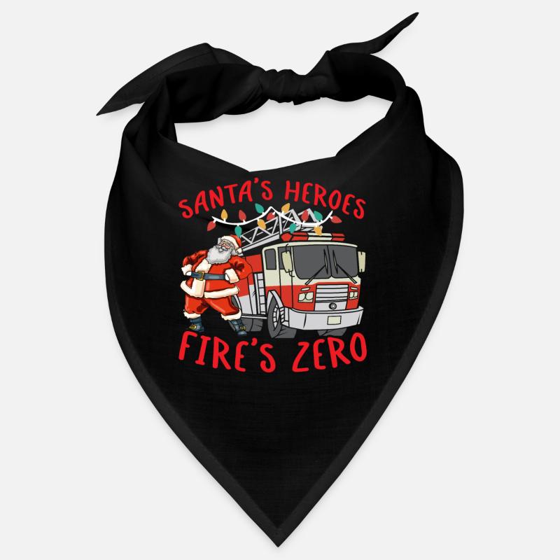 Brigade de pompiers des héros du Père Noël Zero Firefighting Weih Bandana