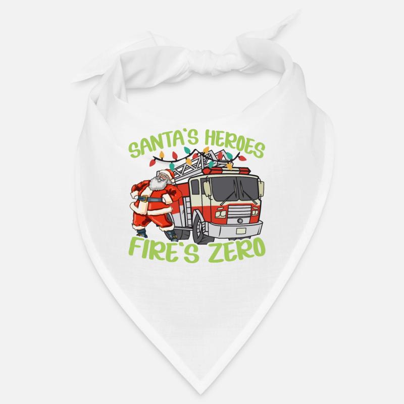 Santa's Heroes Feuerwehr Null Brandbekämpfung Weih Bandana