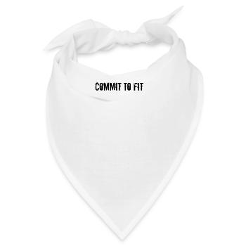 Fitness - Commit to fit - Bandana - Weiß - Vorne
