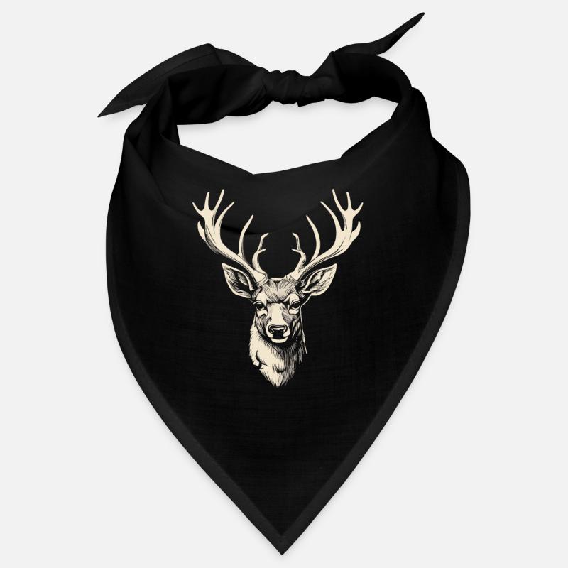 Hirsch Geweih Jäger Wandern Hirschmotiv Bandana