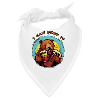 Ich kann es ertragen! Ich kann es auch als nächstes ertragen. und nächste Biene - Bandana - Weiß - Vorne