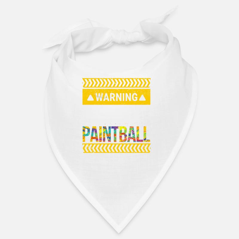 Warning can start spontaneously, about paintball Bandana