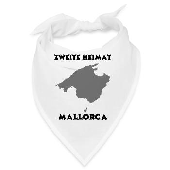 Zweite Heimat Mallorca - Bandana - Weiß - Vorne