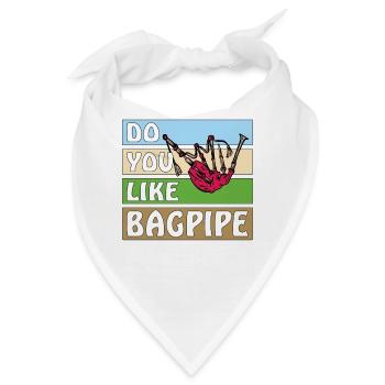 DO YOU LIKE BAGPIPE - Bandana - Weiß - Vorne
