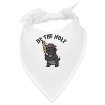 Be the Mole Tier Erdhügel - Bandana - Weiß - Vorne