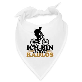 Ich Bin Selten Radlos Fahrrad Fahrradfahrer Männer - Bandana - Weiß - Vorne