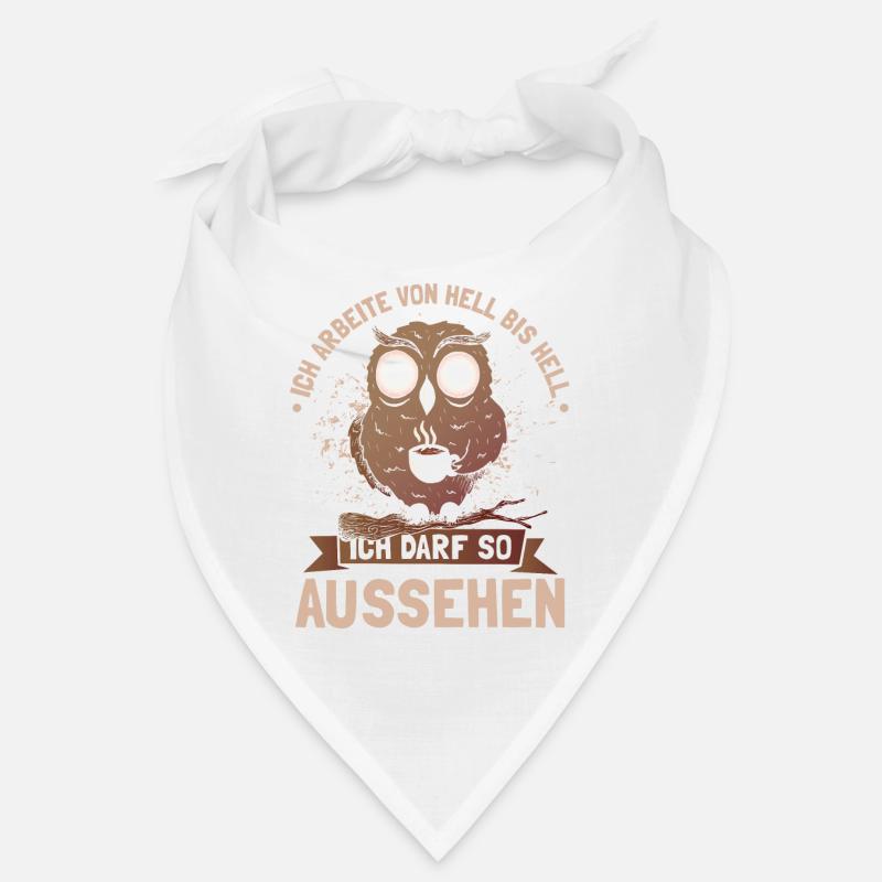 Ich arbeite von hell bis hell - Bandana - Weiß
