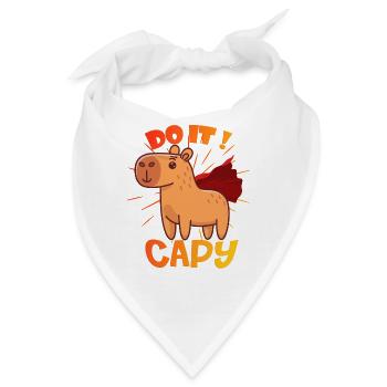 Capybara Wasserschwein - Bandana - Weiß - Vorne
